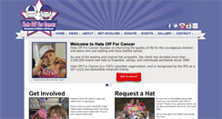 Desktop Screenshot of hatsoffforcancer.org